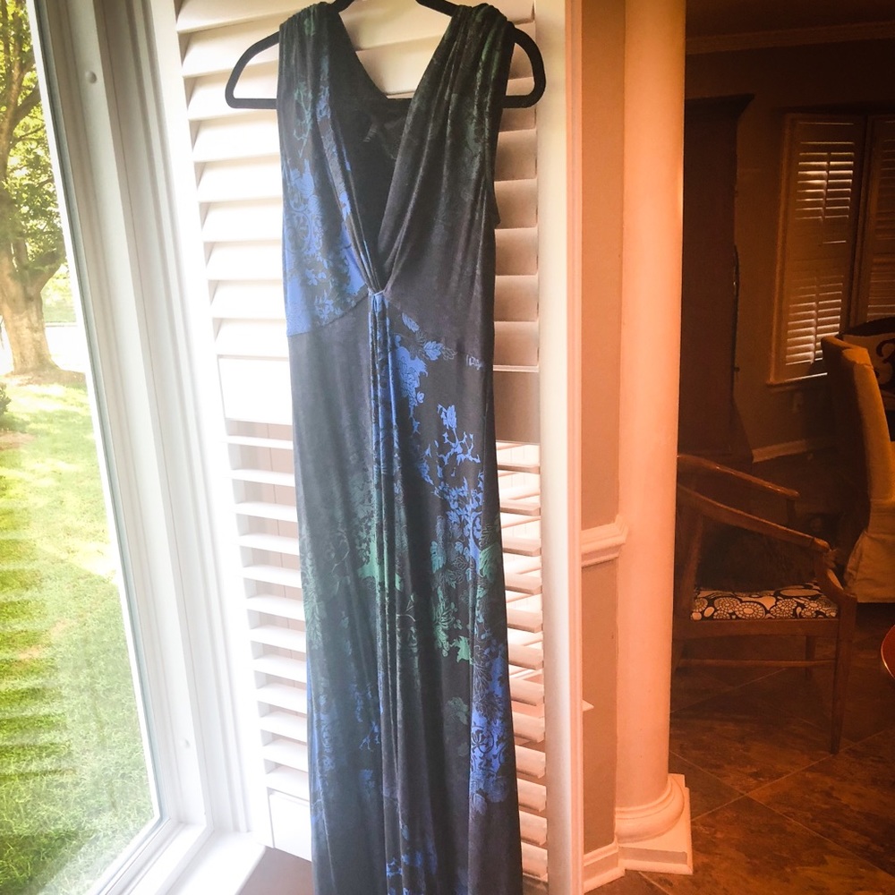 Soma Maxi Dress, Stretch Cotton Size Small EUC